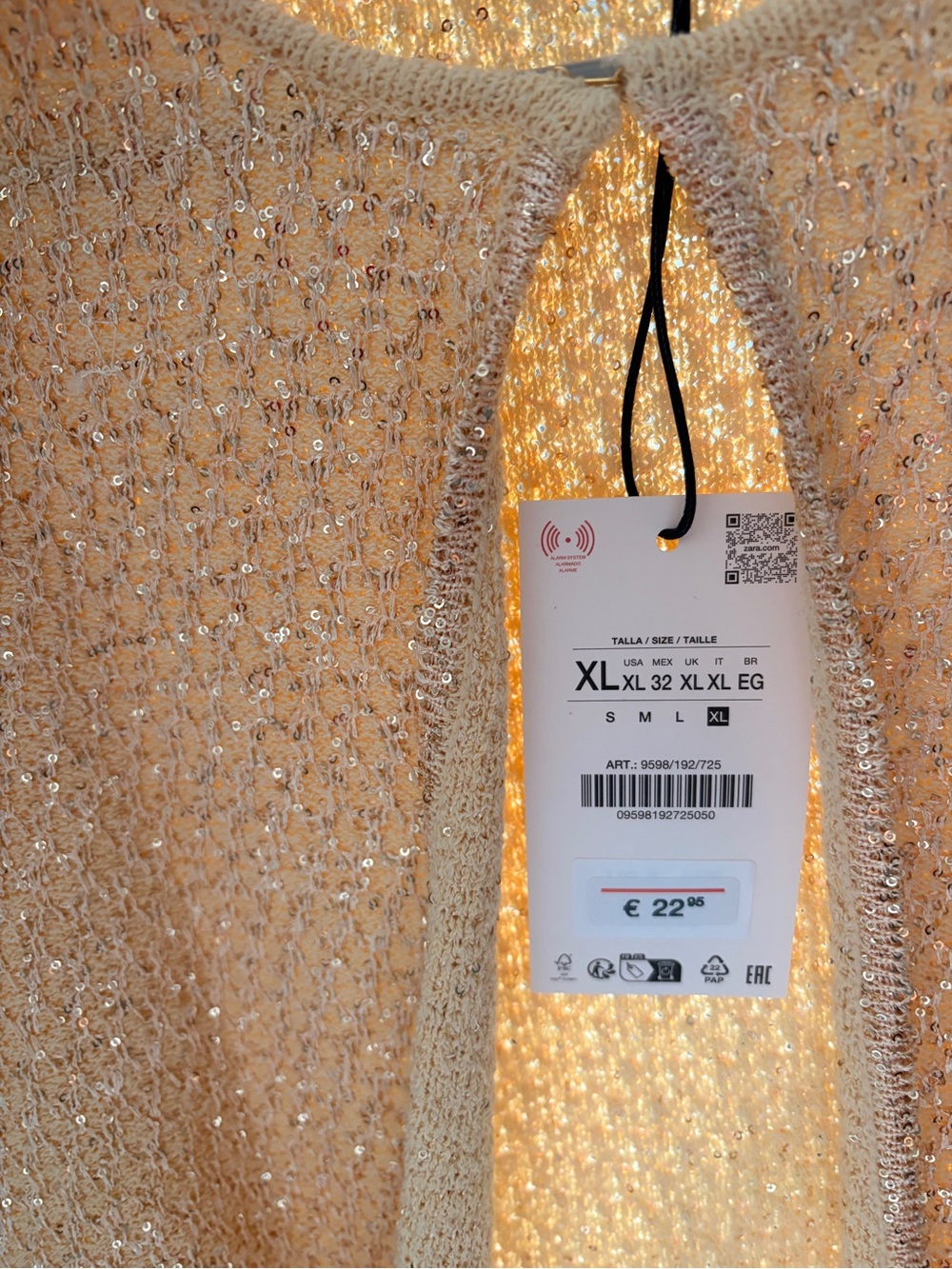 Zara sequin knit cardigan - Picture 4 of 5